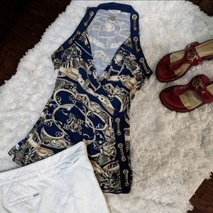 Cache Accent Top w/ Brass Accent